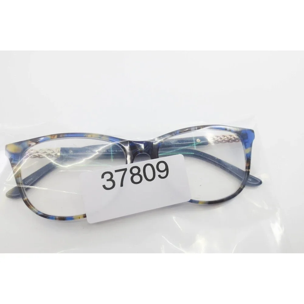 Chelsea Morgan CM 7001 TO/BL Blue Tortoise Cat Eye Eyeglasses Gold Braided 53-16